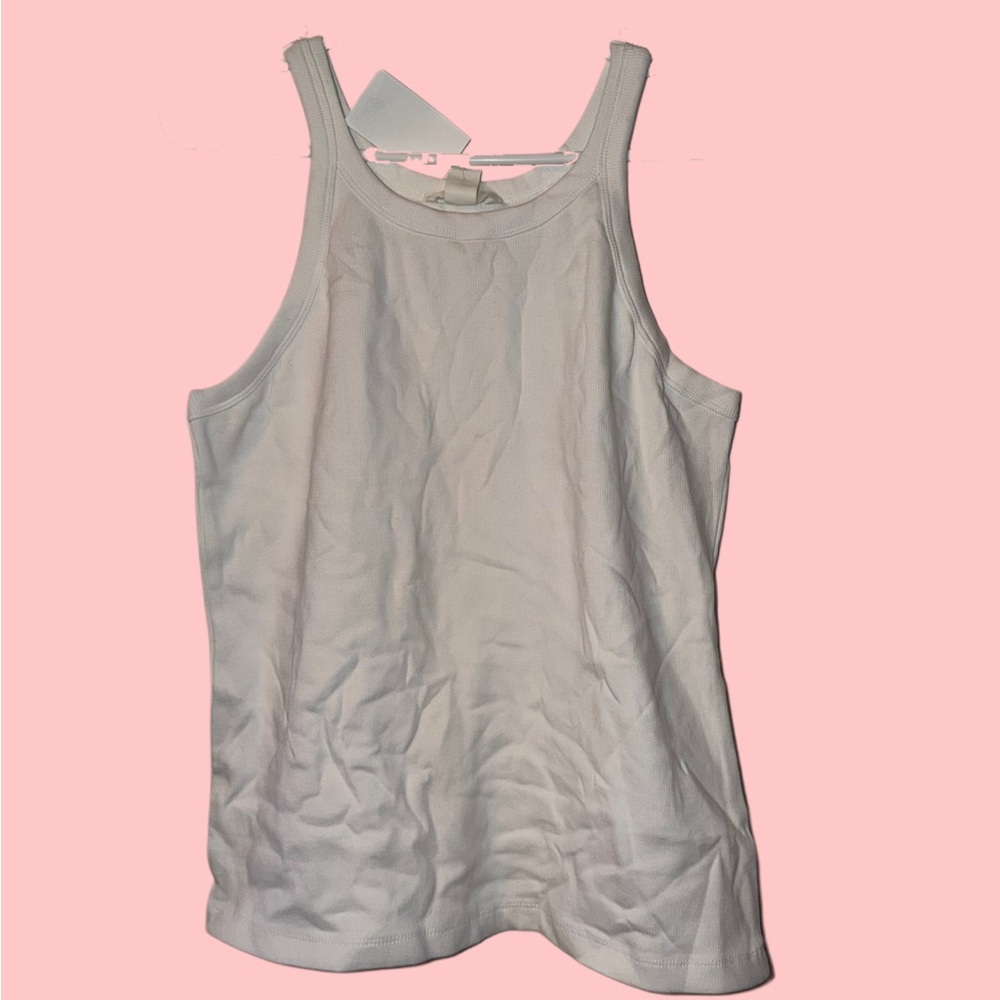 NWT H&M White and Grey Tank Top for Women